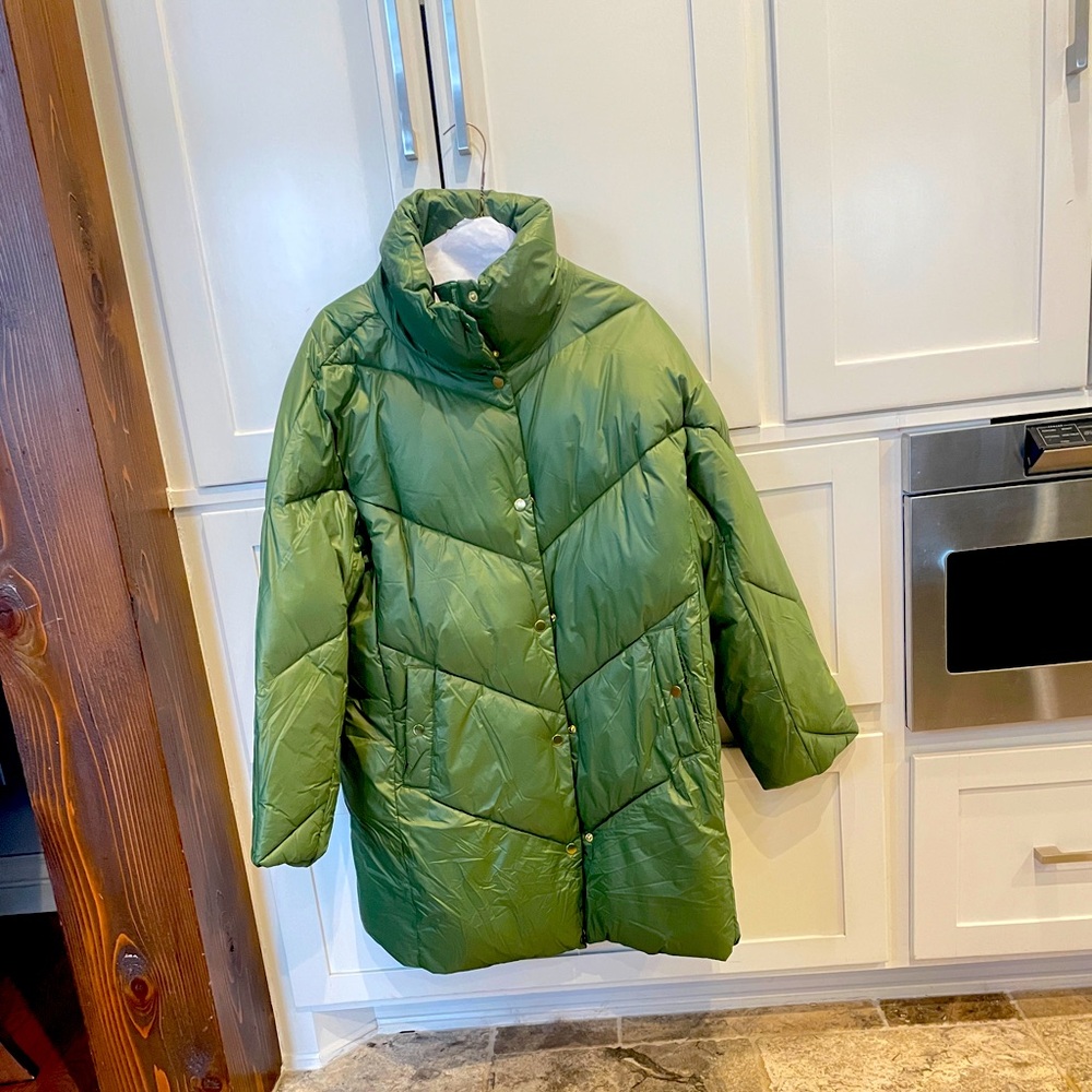 J.CREW PRIMALOFT Puffer Green Size M